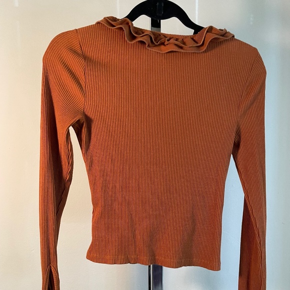 Anthropologie | Maeve Ruffle Tie Front Blouse - Picture 6 of 6